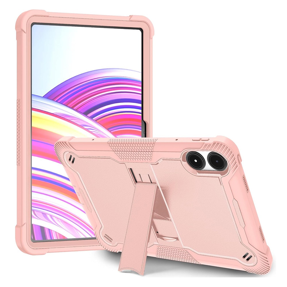 Husa Cu Grad Ridicat de Protectie pentru Xiaomi Redmi Pad Pro/Redmi Pad Pro 5G/Poco Pad + Folie, G55, Hard Plastic, Strawberry Gold