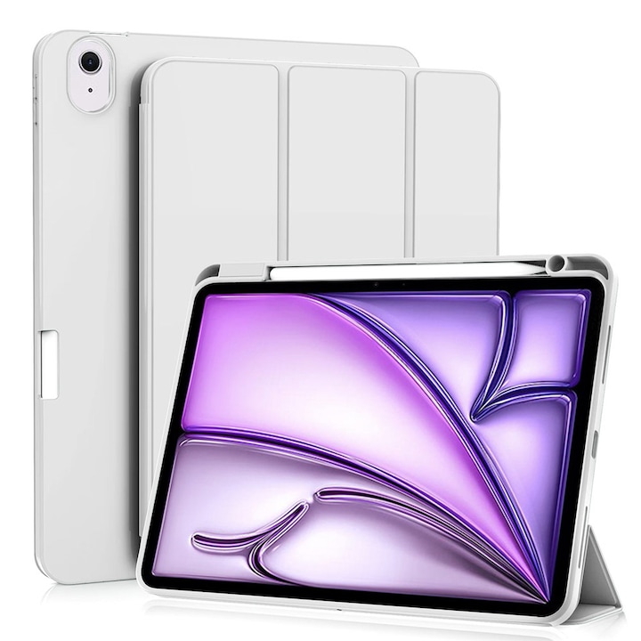 Husa Cu Grad Ridicat de Protectie pentru iPad Air 11 2024/Air 11 2025, G51, TPU, Titanium Grey