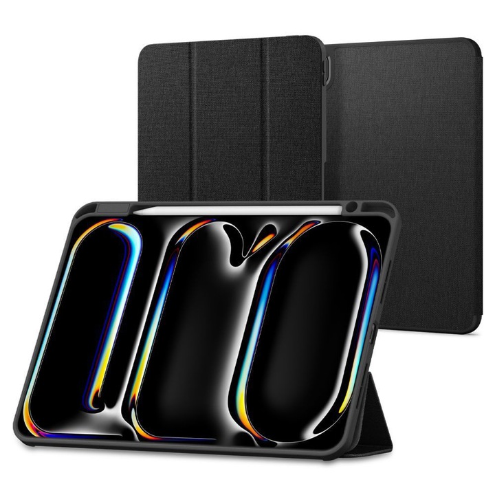 Husa Cu Grad Ridicat de Protectie pentru iPad Pro 13 2024, G58, Nailon, Intense Dark