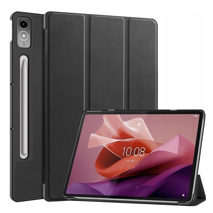 Husa Cu Grad Ridicat de Protectie pentru Lenovo Tab P12 Techsuit FoldPro, G64, MicroTwine, Intense Dark