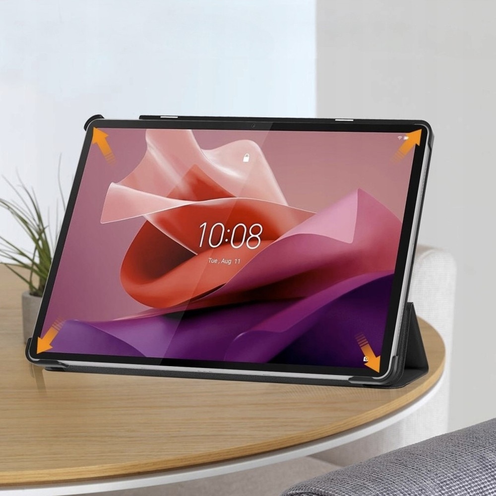 Husa Cu Grad Ridicat de Protectie pentru Lenovo Tab P12 Techsuit FoldPro, G64, MicroTwine, Intense Dark