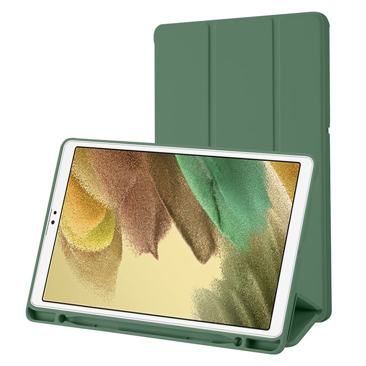 Husa Cu Grad Ridicat de Protectie pentru Samsung Galaxy Tab A7 Lite, G27, TPU, Green Forest
