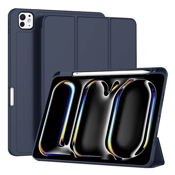 Husa Cu Grad Ridicat de Protectie pentru iPad Pro 11 2024, G50, TPU, Dark Blue