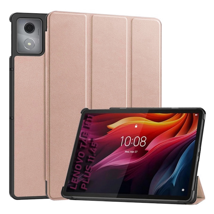Husa Cu Grad Ridicat de Protectie pentru Lenovo Tab K11 Plus, G68, MicroTwine, Strawberry Gold