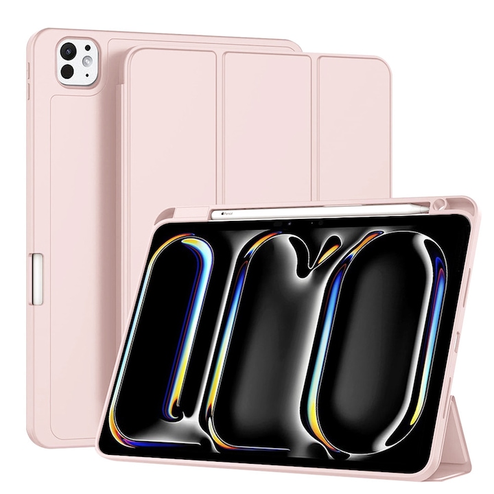 Husa Cu Grad Ridicat de Protectie pentru iPad Pro 11 2024, G45, TPU, Soft Rose