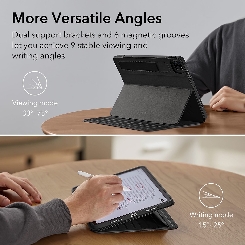 Husa Cu Grad Ridicat de Protectie pentru iPad Pro 13 2024, G62, Thermoresistant plastic, Maro Intens