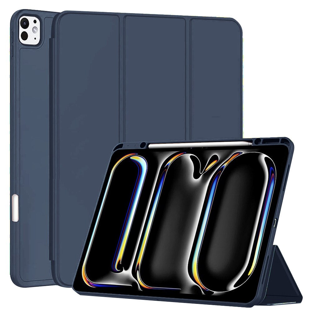 Husa Cu Grad Ridicat de Protectie pentru iPad Pro 13 2024, G34, TPU, Dark Blue
