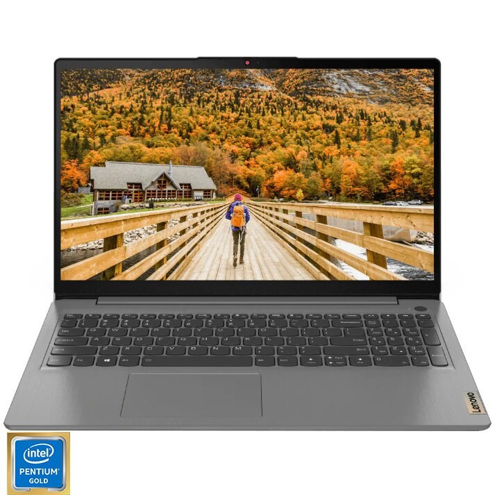 Laptop Lenovo IdeaPad 3 15ITL6 cu procesor Intel Pentium Gold 7505, 15.6", Full HD, IPS, 4GB, 256GB SSD, Intel UHD Graphics, No OS, Arctic Grey