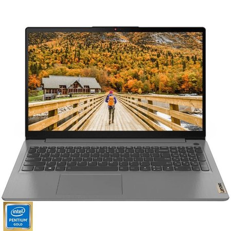 Laptop Lenovo IdeaPad 3 15ITL6 cu procesor Intel Pentium Gold 7505, 15.6", Full HD, IPS, 4GB, 256GB SSD, Intel UHD Graphics, No OS, Arctic Grey