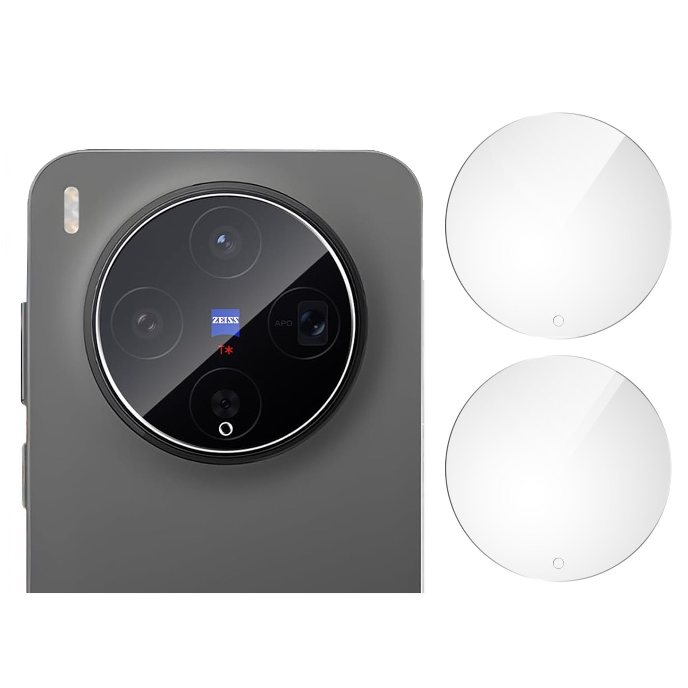 Set 2x Folii protectie ERBORD pentru aparat Vivo X300, transparent, 9H, usor de montat