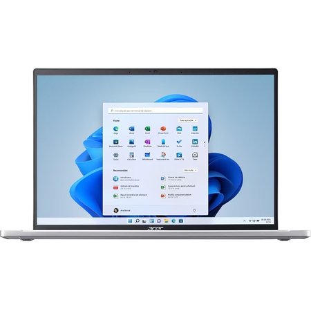 Laptop ACER Swift Go 14 OLED SFG14-71-72U8, Intel Core i7-13700H pana la 5GHz, 14" 2.8K, 16GB, SSD 1TB, Intel Iris Xe, Windows 11 Home, Argintiu