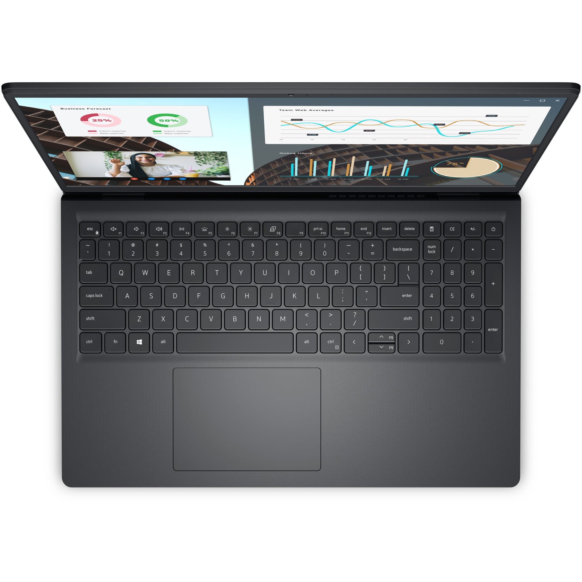 Laptop Dell Vostro 3530 cu procesor Intel® Core™ i5-1335U pana la 4.6 GHz, 15.6", Full HD, 8GB, 512GB SSD, Intel® UHD Graphics, Windows 11 Pro, Carbon Black, 3y ProSupport and Next Business Day Onsite Service