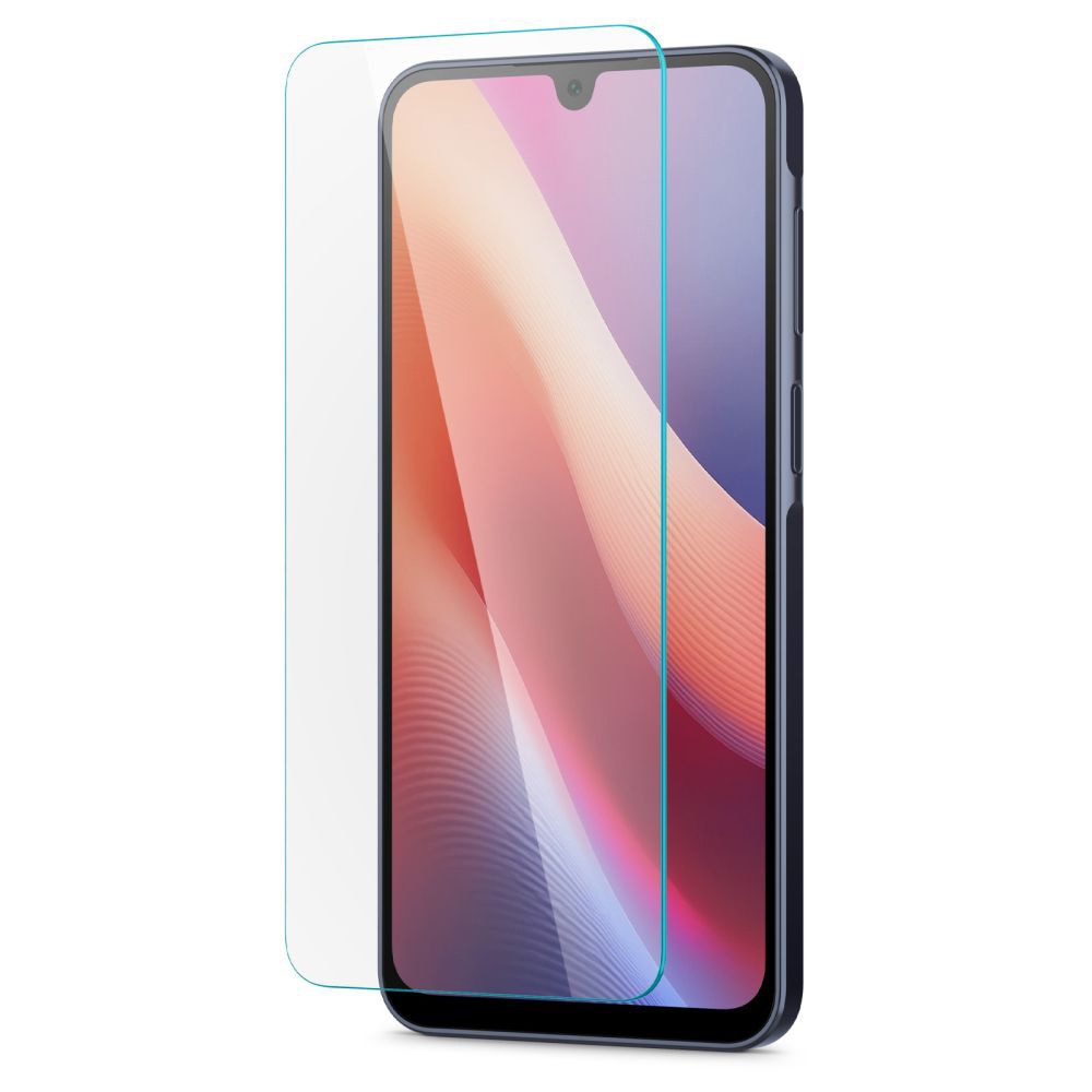 Folie telefon, Spigen, set 2 pack, sticlă securizată, transparent