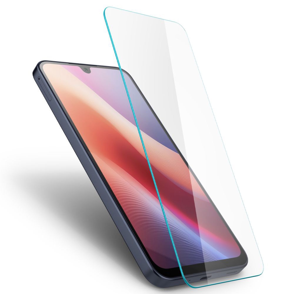 Folie telefon, Spigen, set 2 pack, sticlă securizată, transparent