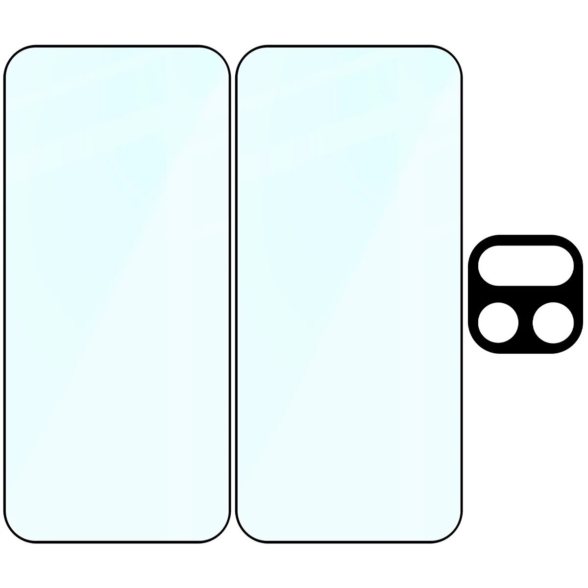 2x Sticla de protectie + Sticla camera foto Bizon Glass Edge Pack do Realme 16 Pro 5G