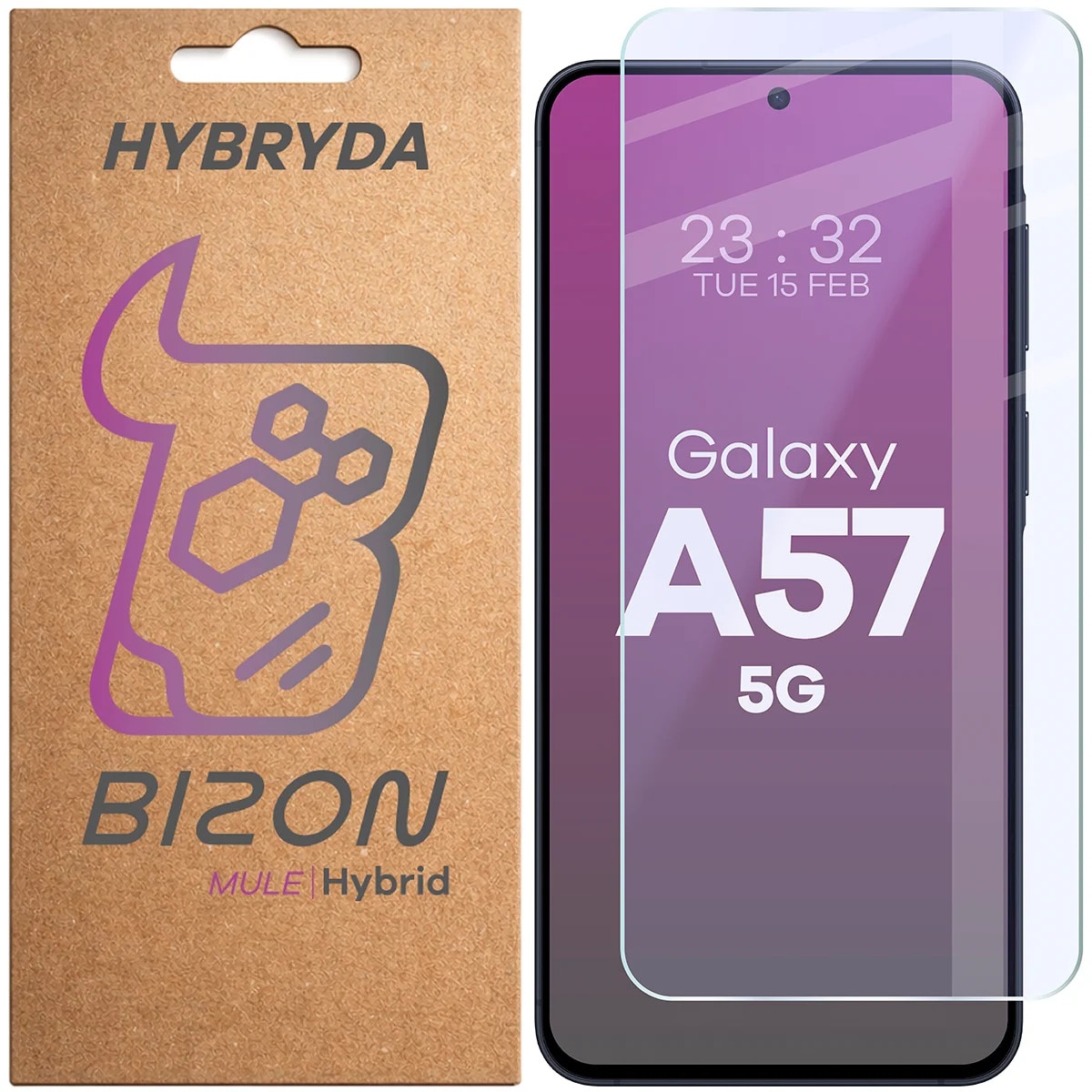 Sticla hibrid Bizon Hybrid Mule pentru Galaxy A57 5G