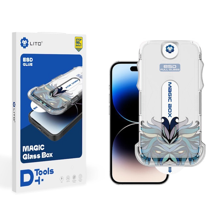 Folie pentru Apple iPhone 13, Full display, Sticla, Lito, Transparenta