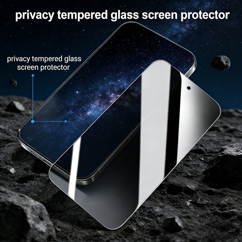 Folie Sticla Privacy, Set 2 bucati, sticla temperata 9H+, anti-amprente, pentru iPhone 15/16