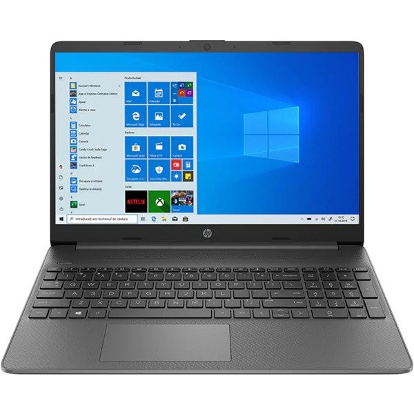 Laptop HP 15s-eq1022nq, AMD Ryzen 5 4500U pana la 4GHz, 15.6" Full HD, 8GB, SSD 256GB, AMD Radeon Graphics, Windows 10 Home S, Gri
