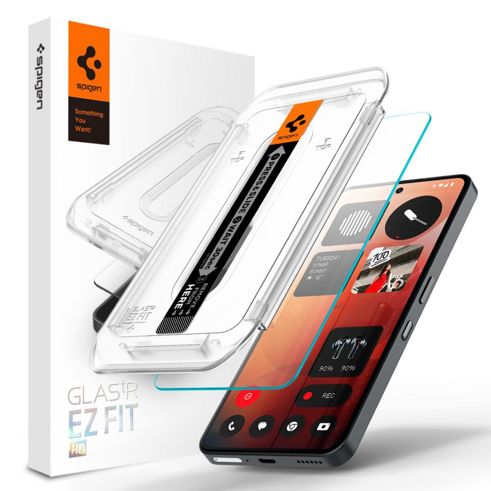 Folie pentru Nothing Phone (3a) / (3a) Pro - Spigen Glas.tR EZ FIT - Clear