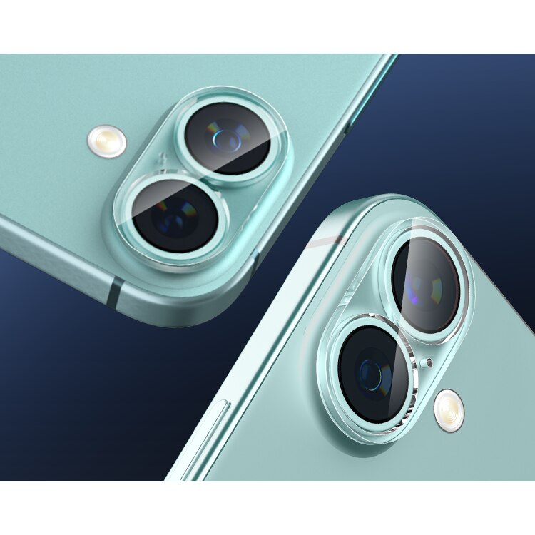 Folie protectie camera pentru iPhone 16, XGSM, transparenta, duritate 9H, set instalare