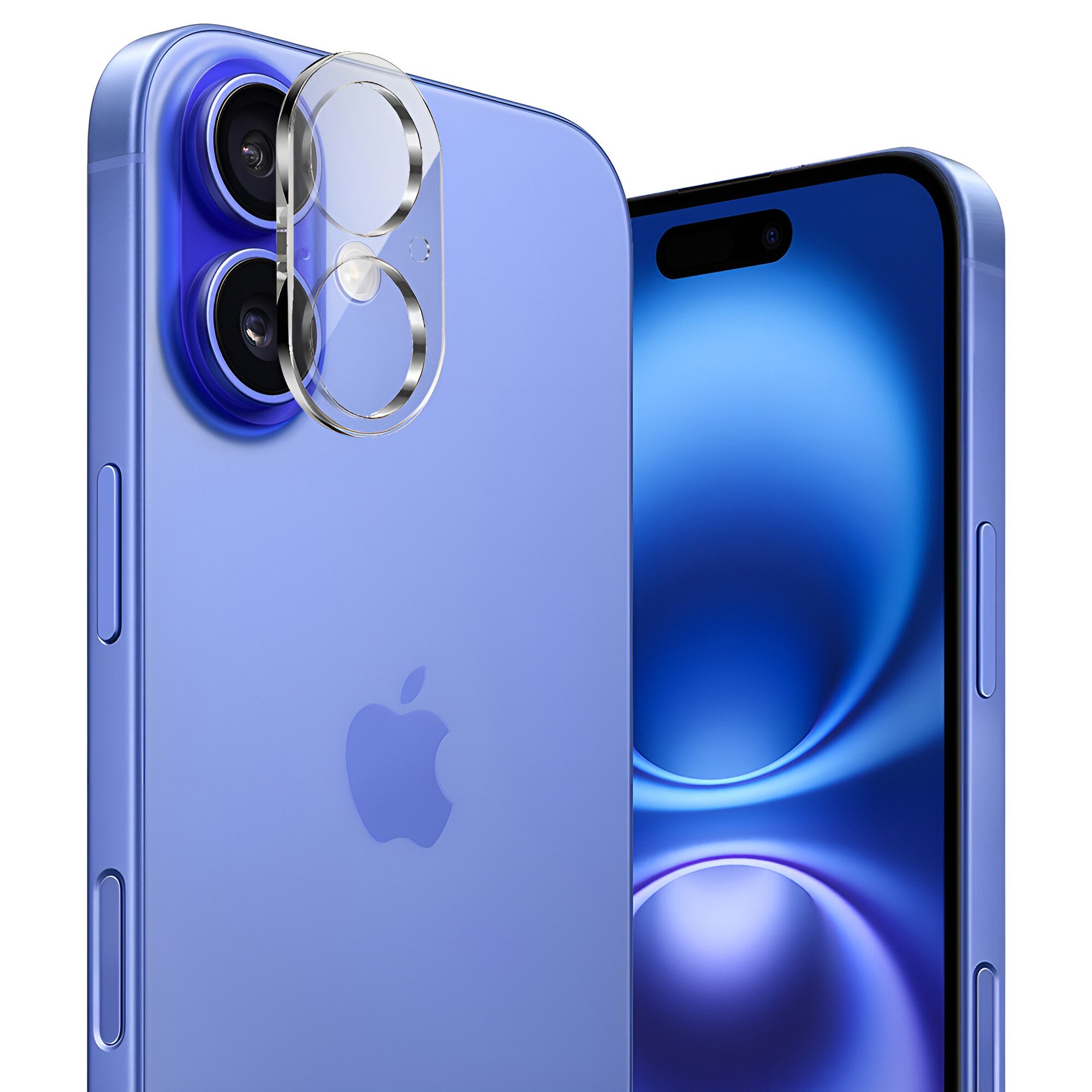 Folie protectie camera pentru iPhone 16, XGSM, transparenta, duritate 9H, set instalare