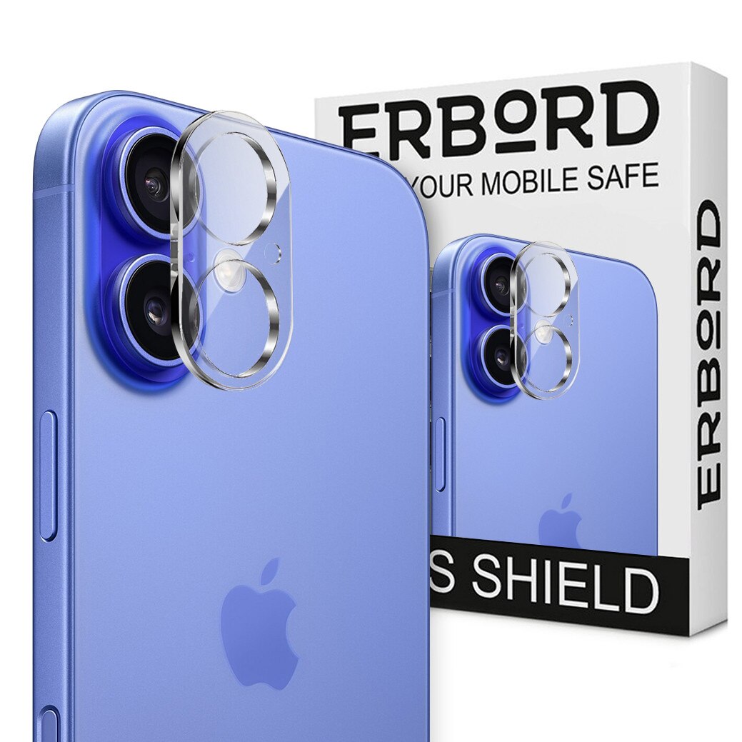 Folie protectie camera pentru iPhone 16, XGSM, transparenta, duritate 9H, set instalare