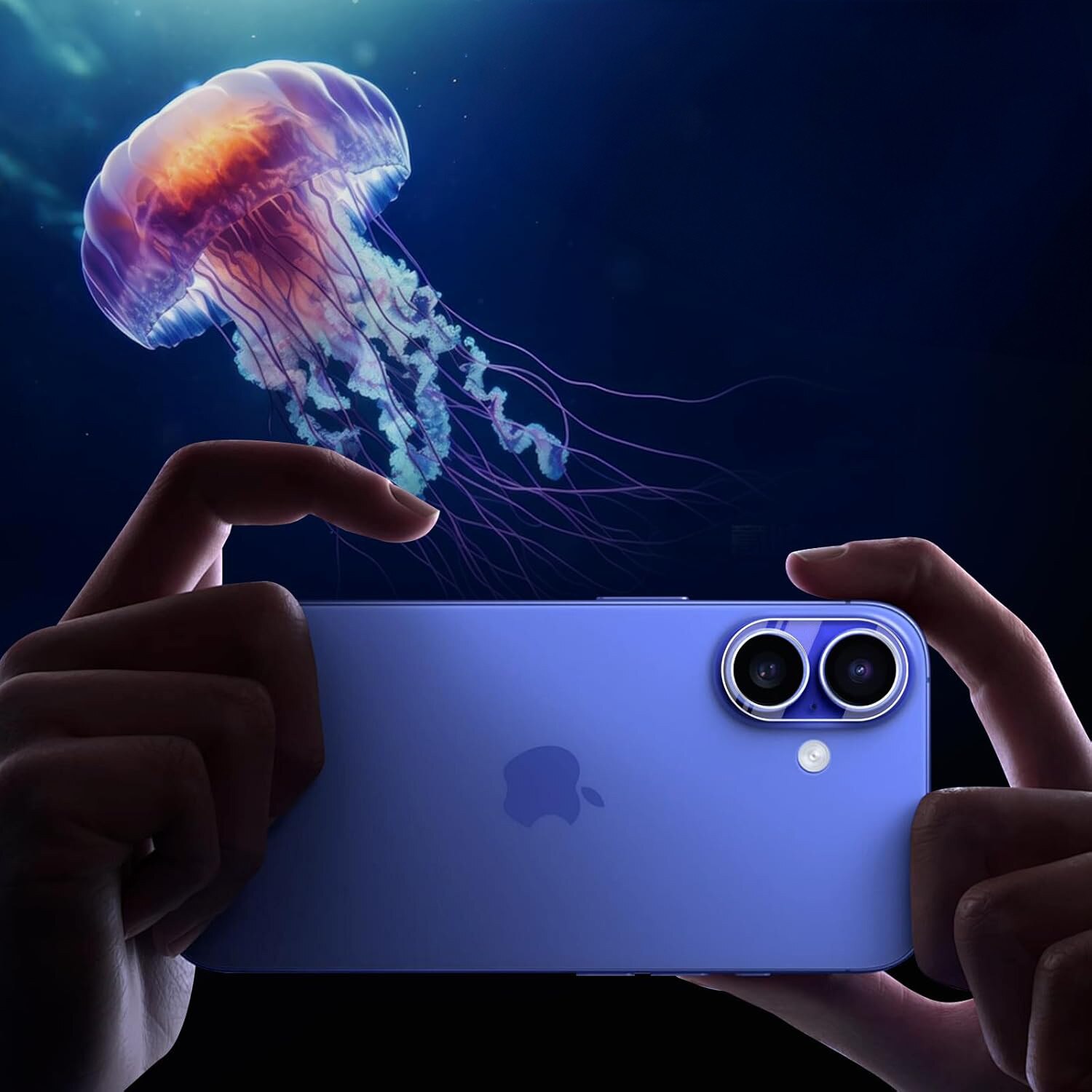 Folie protectie camera pentru iPhone 16, XGSM, transparenta, duritate 9H, set instalare