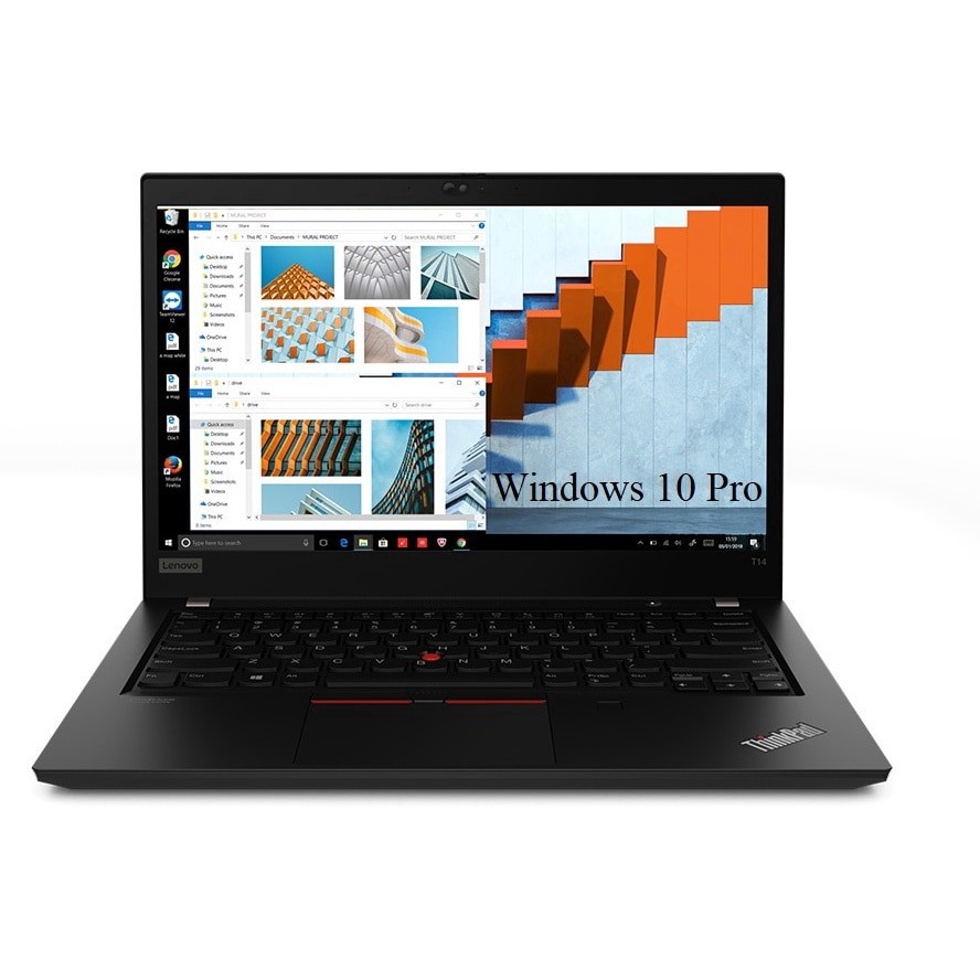 Laptop Lenovo ThinkPad T14 G1 (Intel), 14" FHD IPS, Intel Core i5-10310U 4-core, 16 GB DDR4, 512 GB SSD m2 PCIe, Intel UHD Graphics, Windows 10 Pro, 1.55kg Black