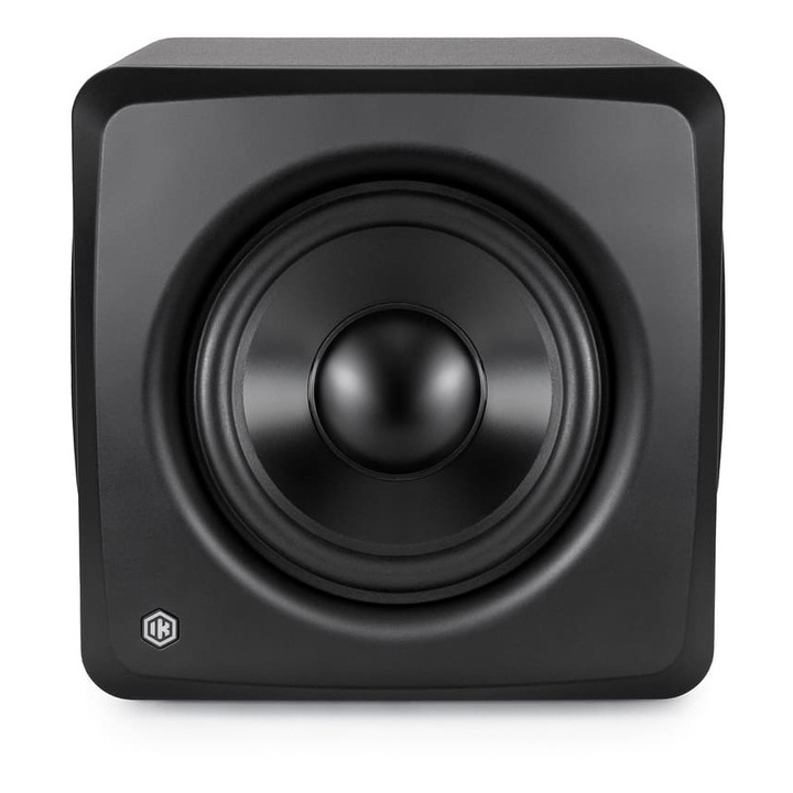 Subwoofer activ IK Multimedia iLoud, compact, 200W, negru, 24.4x25x28.3cm