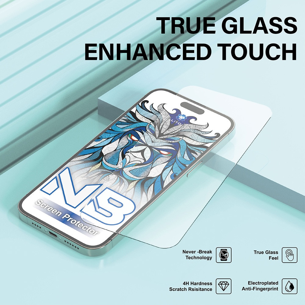 Folie pentru iPhone 17 Pro, NB Screen Protector, V61, Sticla securizata, Black