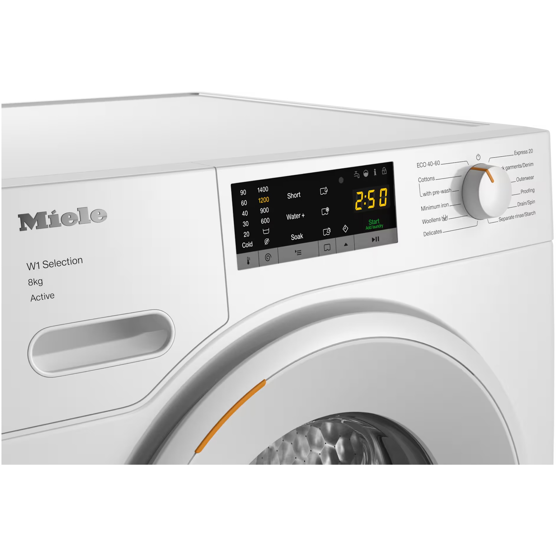RESIGILAT: Masina de spalat rufe Miele WSA123 WCS, 8 kg , 1400 rpm, Clasa A, CapDosing, AddLoad, Alb