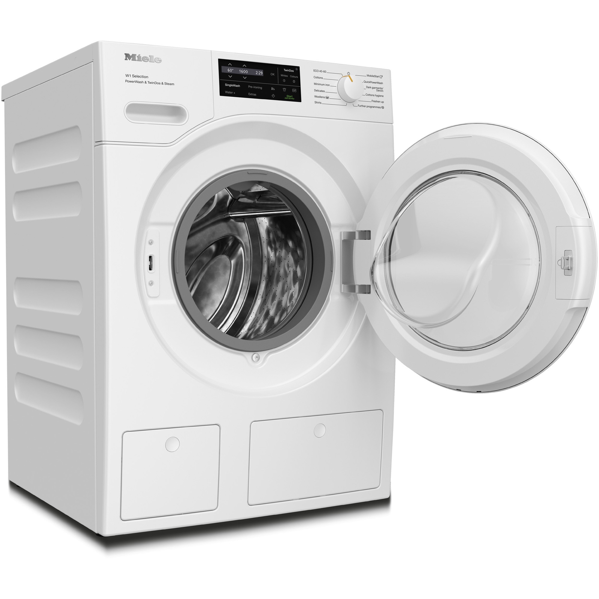 RESIGILAT: Masina de spalat rufe Miele WSI 883 WCS, 9 kg, 1600 rpm, WiFI Conn@ct, TwinDos, PowerWash, CapDosing, Clasa A, Alb