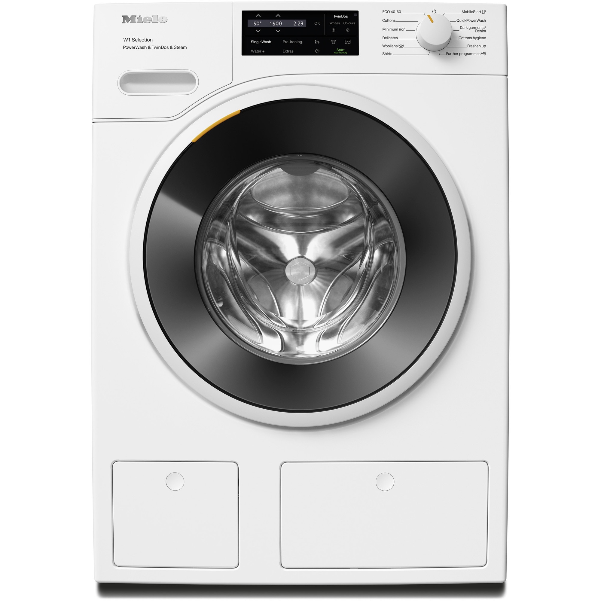 RESIGILAT: Masina de spalat rufe Miele WSI 883 WCS, 9 kg, 1600 rpm, WiFI Conn@ct, TwinDos, PowerWash, CapDosing, Clasa A, Alb