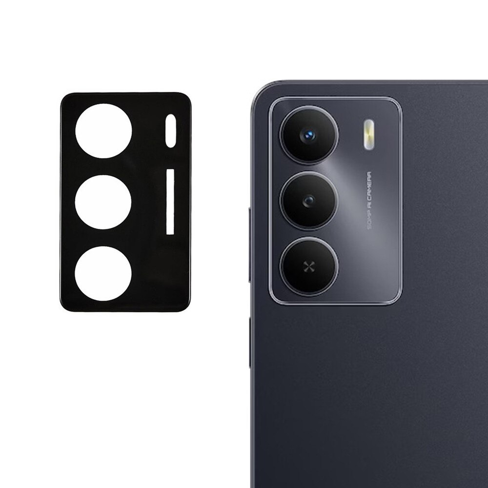 Folie Camera pentru Realme 14x, Q7, Sticla securizata, Black