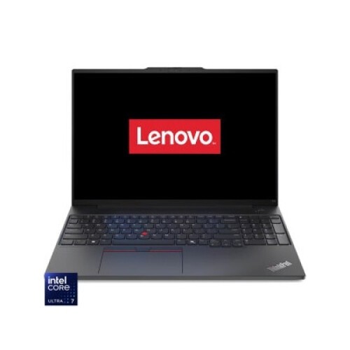 Laptop Lenovo 16'' ThinkPad E16 Gen 2, WUXGA IPS, Procesor Intel® Core™ Ultra 7 155H (24M Cache, up to 4.80 GHz), 16 nuclee, 64GB DDR5, 5 TB SSD, Intel ARC Integrated Graphics, No OS, Graphite Black