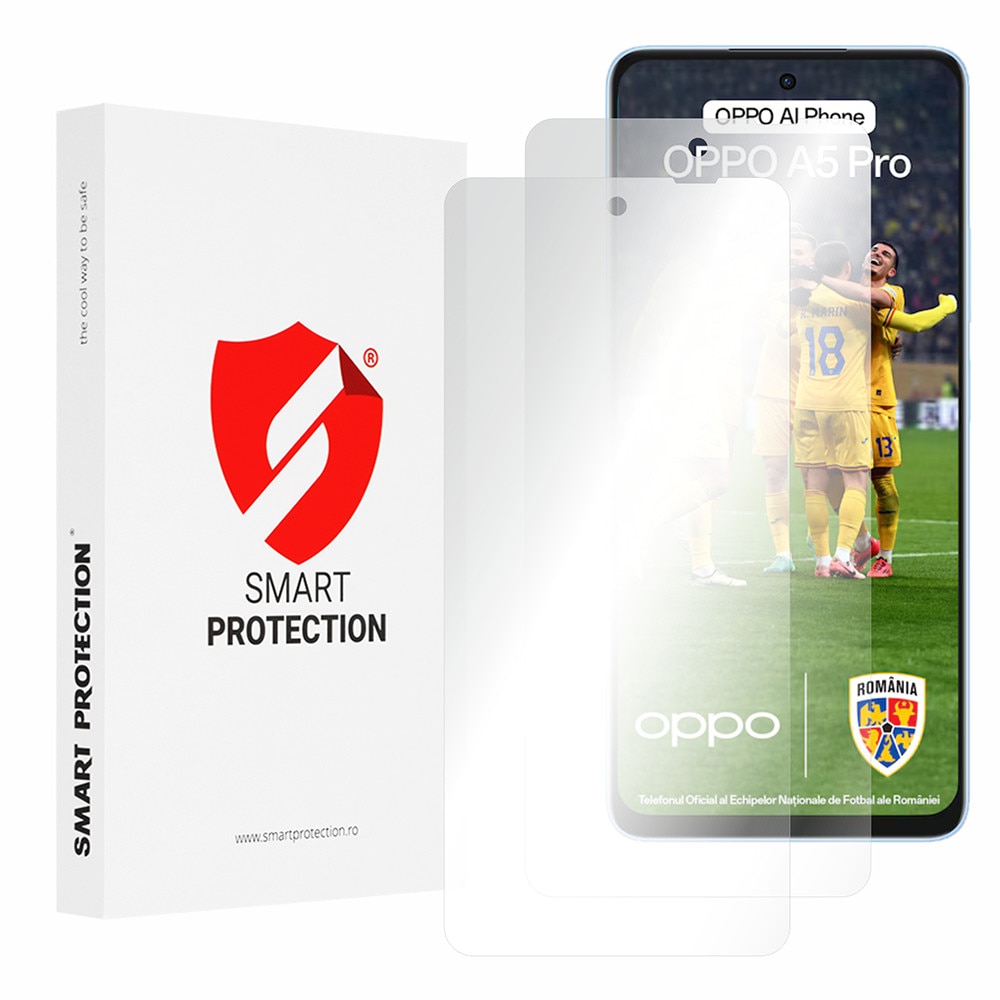 [Pachet 2x] Folie regenerabila premium Oppo A5 Pro 4G/A5 Pro 5G, Classic, T45, Elastomer, Clear