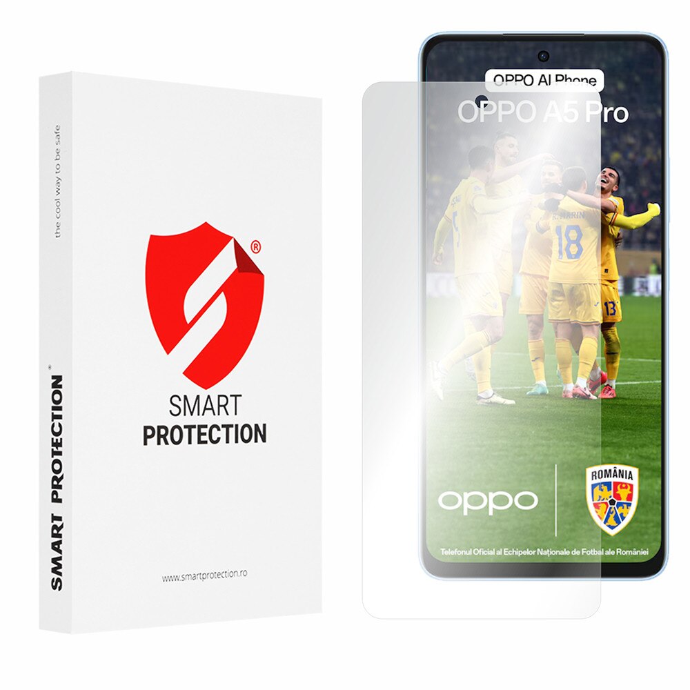 [Pachet 2x] Folie regenerabila premium Oppo A5 Pro 4G/A5 Pro 5G, Classic, T45, Elastomer, Clear