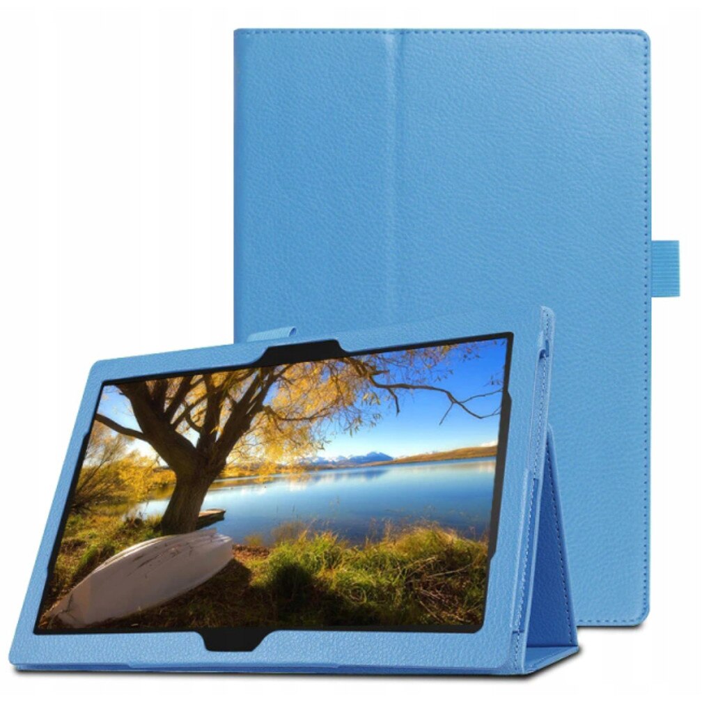 Husa tableta, Piele ecologica, Compatibila cu Lenovo Tab P11, Albastru