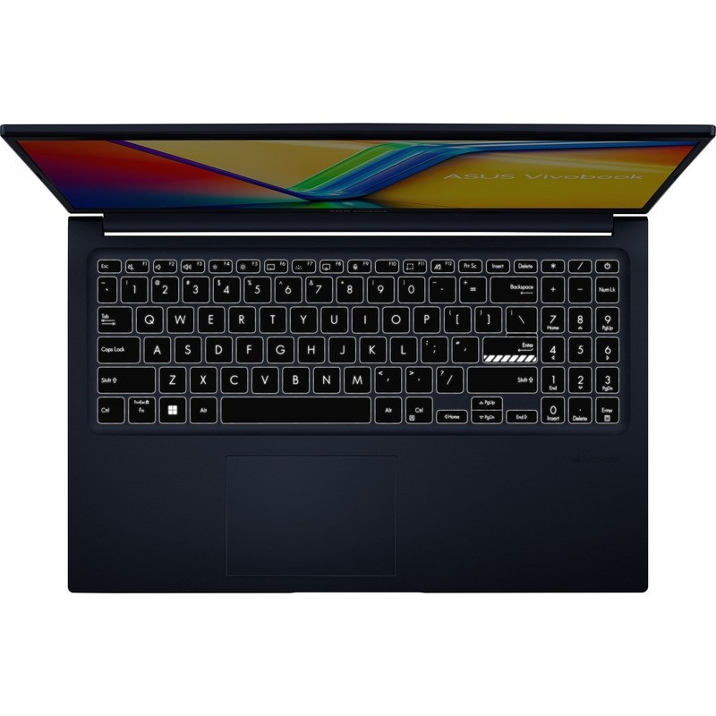 Laptop ASUS 15.6'' Vivobook 15 M1502YA, FHD, Procesor AMD Ryzen™ 5 7430U (16M cache, up to 4.3 GHz), 6 cores, 32GB DDR4, 256 GB SSD, Radeon, No OS, Quiet Blue