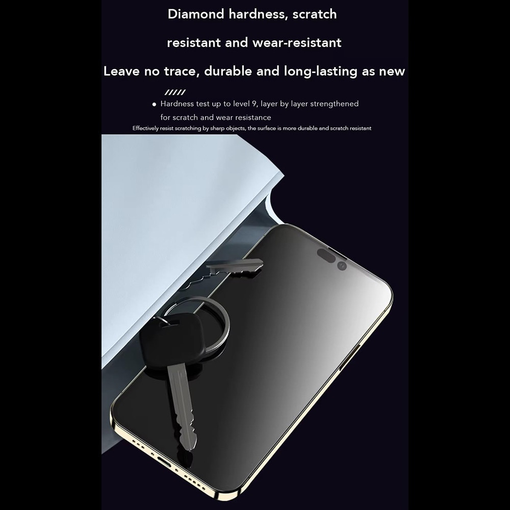 Folie pentru iPhone 15, L80, Sticla securizata, Black