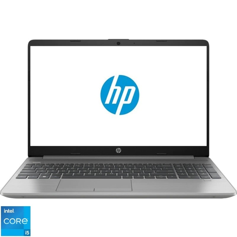 Laptop HP 250 G9 cu procesor Intel® Core™ i5-1235U pana la 4.40 GHz, 15.6", Full HD, 16GB, 512GB SSD, Intel® Iris Xe Graphics, Windows 11 Pro, Silver