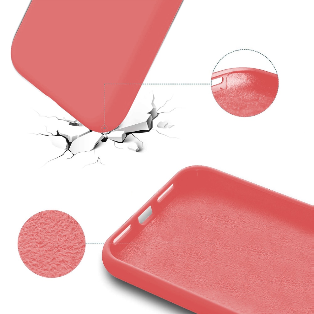 Husa CASEY STUDIOS™ pentru iPhone 13, Soft Silicone Premium, 30+ Culori, Microfibra in Interior, Roz, de Protectie, Ultra Slim, pentru Incarcare Wireless, Margini Ridicate pentru Protectia Ecranului si a Camerelor