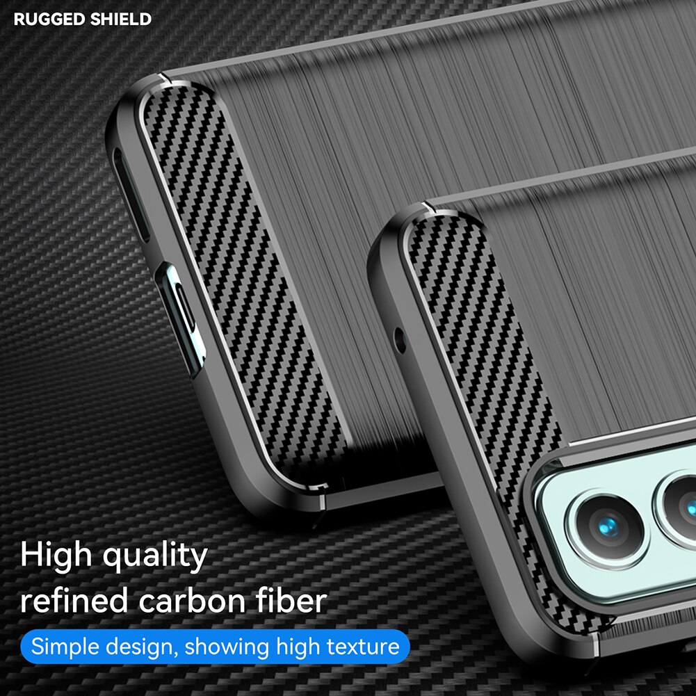 Husa de protectie compatibila cu OnePlus Nord 2, Functie anti-alunecare, TPU, Negru