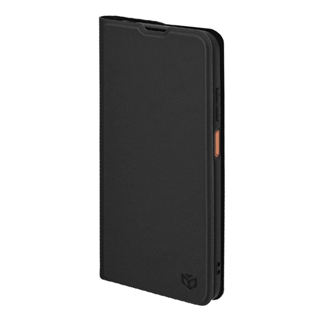 Husa pentru Motorola Moto G15 / Moto G15 Power, SKYDDAR INNOVATION, Magskin Book, tip Carte cu Portofel Interior, set cu sticker, Negru