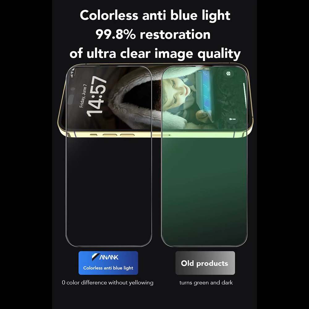 Folie pentru iPhone 16, L88, Sticla securizata, Black