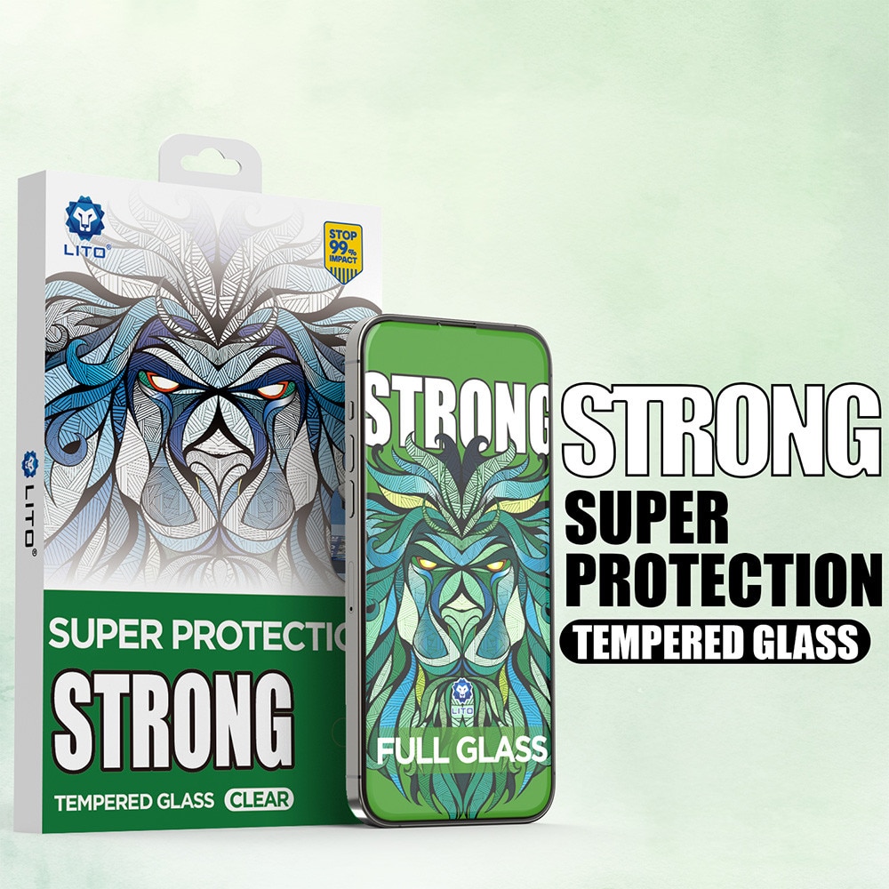 Folie pentru iPhone 17 Pro, D+ Max Strong, V82, Sticla securizata, Black