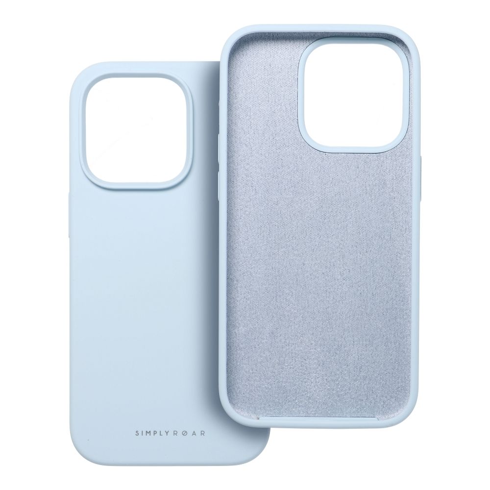 Husa pentru Telefon G-Tech Roar Cloud Skin Compatibila Cu Apple iPhone 14 Pro Max, Microfibra in Interior Silicon Soft, Albastru Pal