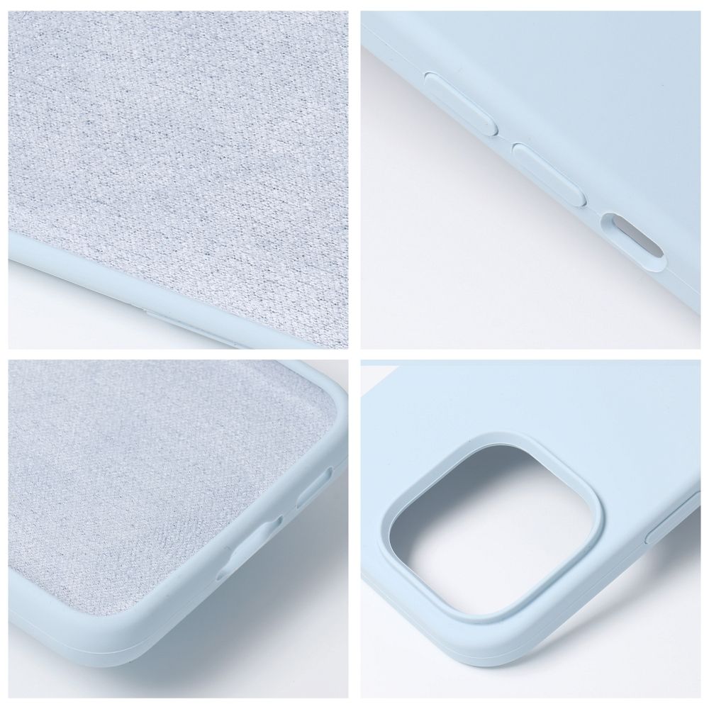 Husa pentru Telefon G-Tech Roar Cloud Skin Compatibila Cu Apple iPhone 14 Pro Max, Microfibra in Interior Silicon Soft, Albastru Pal