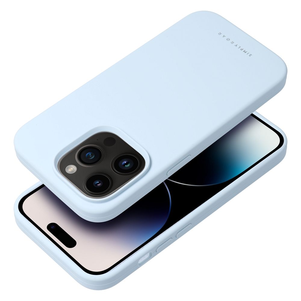 Husa pentru Telefon G-Tech Roar Cloud Skin Compatibila Cu Apple iPhone 14 Pro Max, Microfibra in Interior Silicon Soft, Albastru Pal